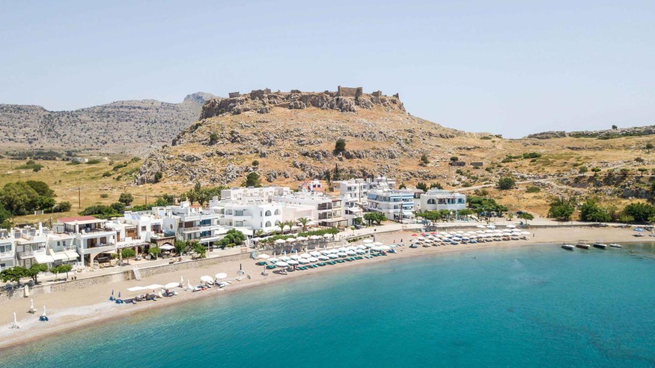 Ossiano Pool Villas,Heating Pool, 2 Min Drive To Haraki Beach & 10 Min To Lindos Bagian luar foto